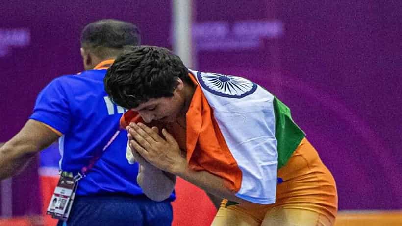Asian Wrestling Championships 2022: ಏಷ್ಯನ್ ಕುಸ್ತಿ ಚಾಂಪಿಯನ್ಶಿಪ್ನಲ್ಲಿ ಫೈನಲ್ ಪ್ರವೇಶಿಸಿದ ಅನ್ಶು ಮಲಿಕ್..!