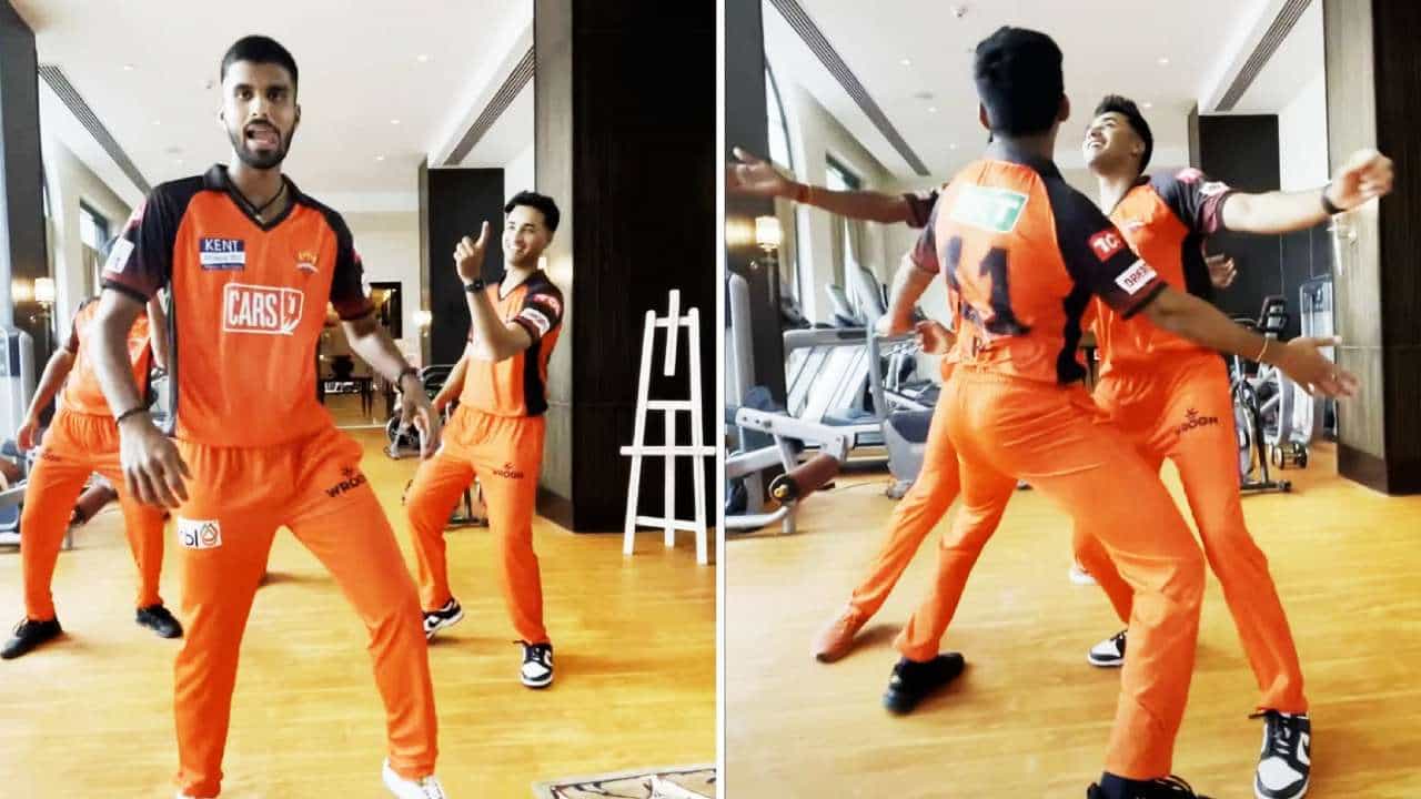 IPL 2022: SRH ಆಟಗಾರರ 'ಅರೆಬಿಕ್ ಕುತ್ತು' ಸಖತ್ ಸ್ಟೆಪ್ಸ್ IPL 2022: SRH ಆಟಗಾರರ 'ಅರೆಬಿಕ್ ಕುತ್ತು' ಸಖತ್ ಸ್ಟೆಪ್ಸ್