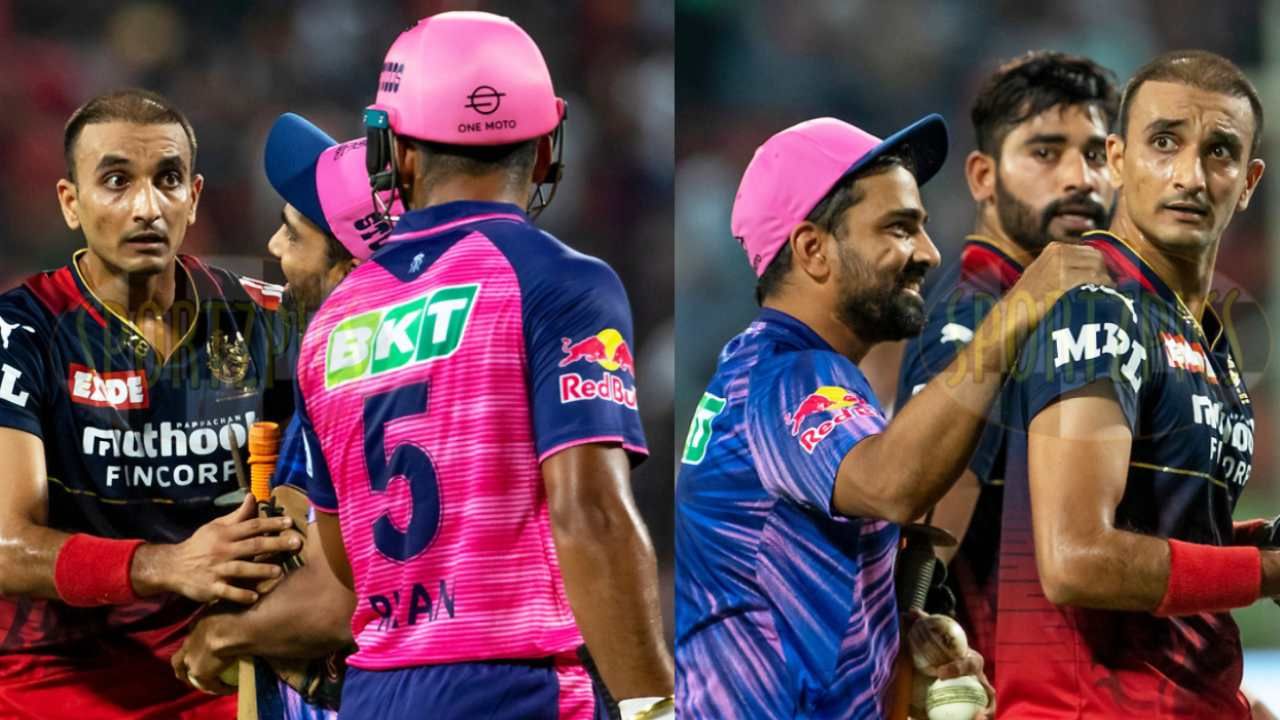 IPL 2022 VIDEO: ಏನೋ ಮಾಡ್ತೀಯಾ..? ಮೈದಾನದಲ್ಲೇ ಜಗಳಕ್ಕಿಳಿದ ಹರ್ಷಲ್-ಪರಾಗ್