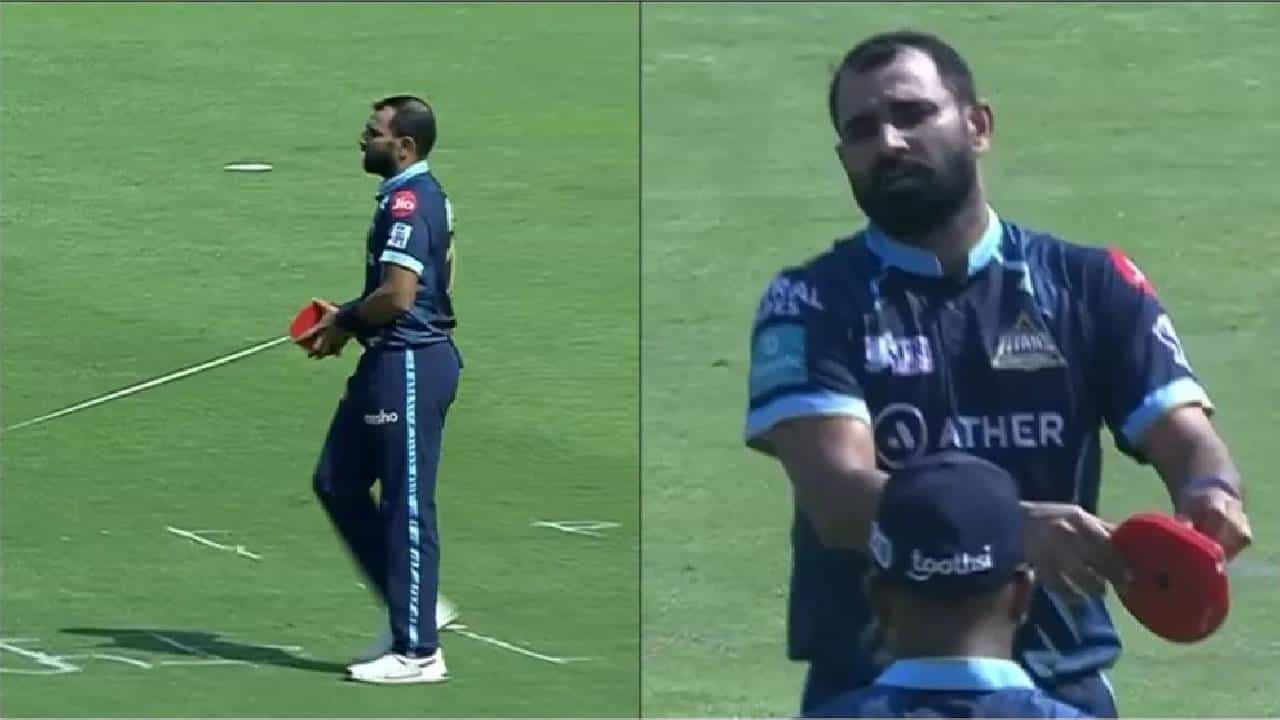 IPL 2022: ವಿರಾಟ್ ಕೊಹ್ಲಿಯನ್ನು ಔಟ್ ಮಾಡುವ ಮೊದಲು ಅಳತೆ ಟೇಪ್ ಮೊರೆ ಹೋದ ಶಮಿ IPL 2022: ವಿರಾಟ್ ಕೊಹ್ಲಿಯನ್ನು ಔಟ್ ಮಾಡುವ ಮೊದಲು ಅಳತೆ ಟೇಪ್ ಮೊರೆ ಹೋದ ಶಮಿ