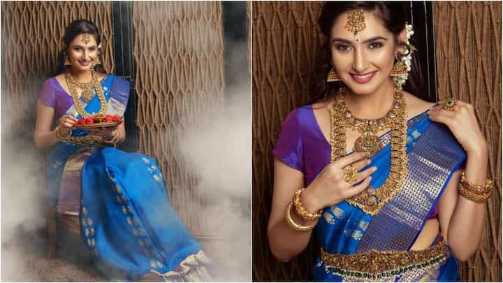 ರಾಗಿಣಿ ದ್ವಿವೇದಿ ಯುಗಾದಿ ಸ್ಪೆಷಲ್; ಹಬ್ಬದ ಸಂಭ್ರಮದಲ್ಲಿ ಸೀರೆ ಧರಿಸಿ ಮಿಂಚಿದ ‘ತುಪ್ಪದ ಬೆಡಗಿ’ ರಾಗಿಣಿ ದ್ವಿವೇದಿ ಯುಗಾದಿ ಸ್ಪೆಷಲ್; ಹಬ್ಬದ ಸಂಭ್ರಮದಲ್ಲಿ ಸೀರೆ ಧರಿಸಿ ಮಿಂಚಿದ ‘ತುಪ್ಪದ ಬೆಡಗಿ’