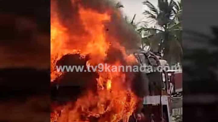 ಬೈಕ್-ಕಾರು-ಟ್ರಕ್ ನಡುವಿನ ಸರಣಿ ಅಪಘಾತದಲ್ಲಿ ಹೊತ್ತಿ ಉರಿದಿದ್ದು ಮಾತ್ರ ಟ್ರಕ್, ಹಿರಿಯೂರು ರಾಹೆಯಲ್ಲಿ ಘಟನೆ ಬೈಕ್-ಕಾರು-ಟ್ರಕ್ ನಡುವಿನ ಸರಣಿ ಅಪಘಾತದಲ್ಲಿ ಹೊತ್ತಿ ಉರಿದಿದ್ದು ಮಾತ್ರ ಟ್ರಕ್, ಹಿರಿಯೂರು ರಾಹೆಯಲ್ಲಿ ಘಟನೆ