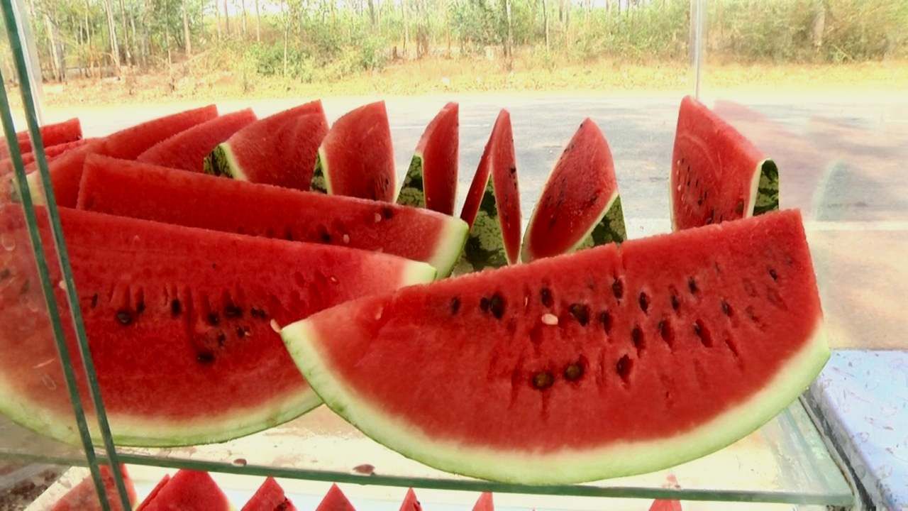 Watermelon to pacify starched kolar people in the summer watermelon growers get good money and sellers good profit