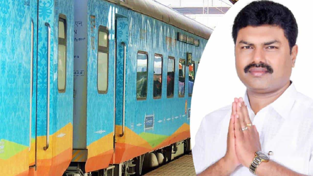 ಶಿವಮೊಗ್ಗದಿಂದ ತಿರುಪತಿ ಮಾರ್ಗವಾಗಿ ಚೆನ್ನೈಗೆ ಹೊಸ ರೈಲು; ನೂತನ ರೈಲು ಸೇವೆಗೆ ಸಂಸದ ಬಿ.ವೈ.ರಾಘವೇಂದ್ರ ಚಾಲನೆ ಶಿವಮೊಗ್ಗದಿಂದ ತಿರುಪತಿ ಮಾರ್ಗವಾಗಿ ಚೆನ್ನೈಗೆ ಹೊಸ ರೈಲು; ನೂತನ ರೈಲು ಸೇವೆಗೆ ಸಂಸದ ಬಿ.ವೈ.ರಾಘವೇಂದ್ರ ಚಾಲನೆ