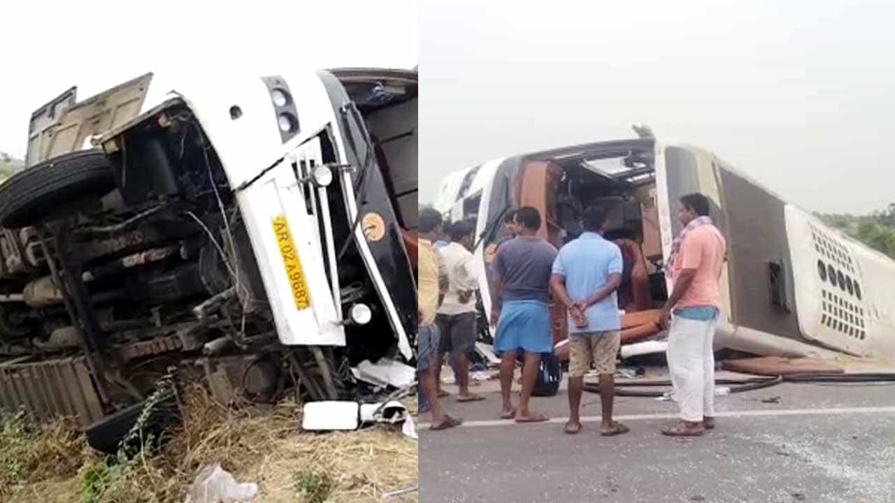 ರಾಯಚೂರಿನಲ್ಲಿ ಎಮ್ಮೆಗೆ ಡಿಕ್ಕಿಯಾಗಿ ಉರುಳಿಬಿದ್ದ ಖಾಸಗಿ ಬಸ್! ಚಿತ್ರದುರ್ಗದಲ್ಲಿ ಹೈಬ್ರೀಡ್ ಜೋಳದ ಚಿಗುರು ಸೇವಿಸಿ 11 ಕುರಿಗಳು ಸಾವು ರಾಯಚೂರಿನಲ್ಲಿ ಎಮ್ಮೆಗೆ ಡಿಕ್ಕಿಯಾಗಿ ಉರುಳಿಬಿದ್ದ ಖಾಸಗಿ ಬಸ್! ಚಿತ್ರದುರ್ಗದಲ್ಲಿ ಹೈಬ್ರೀಡ್ ಜೋಳದ ಚಿಗುರು ಸೇವಿಸಿ 11 ಕುರಿಗಳು ಸಾವು