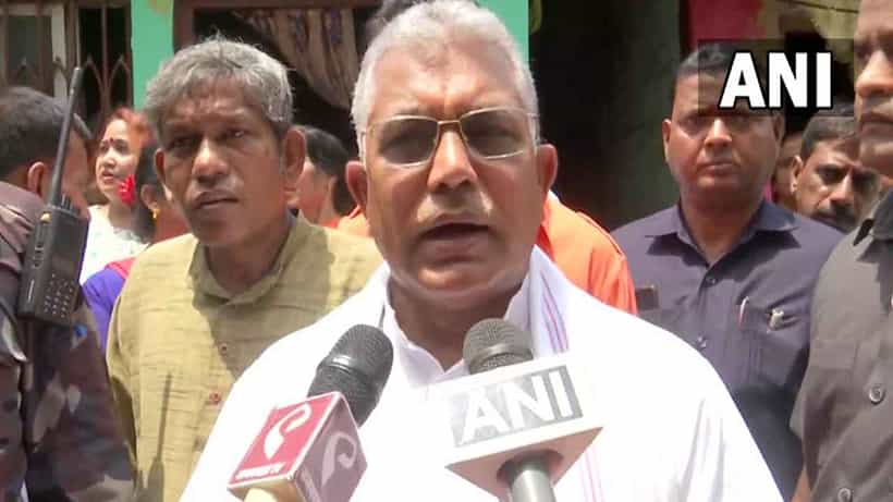 ಕೊಲ್ಕತ್ತಾದಲ್ಲಿ ಬಿಜೆಪಿ ಕಾರ್ಯಕರ್ತನ ಮೃತದೇಹ ನೇಣು ಬಿಗಿದ ಸ್ಥಿತಿಯಲ್ಲಿ ಪತ್ತೆ; ಇದು ರಾಜಕೀಯ ಕೊಲೆ ಎಂದ ದಿಲೀಪ್ ಘೋಷ್