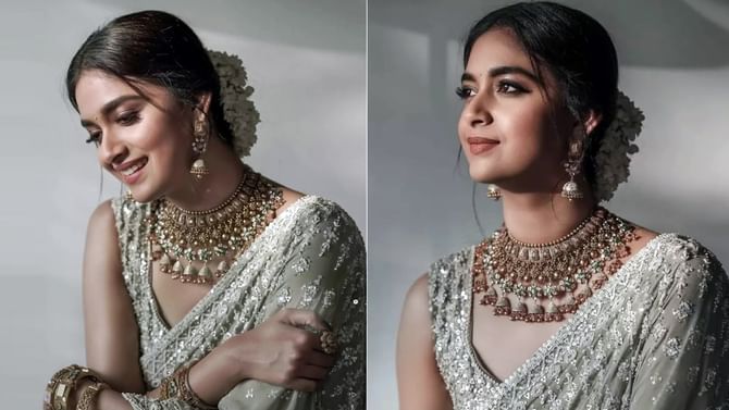 Keerthy Suresh: ಸಾಂಪ್ರದಾಯಿಕ ಗೆಟಪ್​ನಲ್ಲಿ ಅಭಿಮಾನಿಗಳ ಮನಗೆದ್ದ ಕೀರ್ತಿ ಸುರೇಶ್​