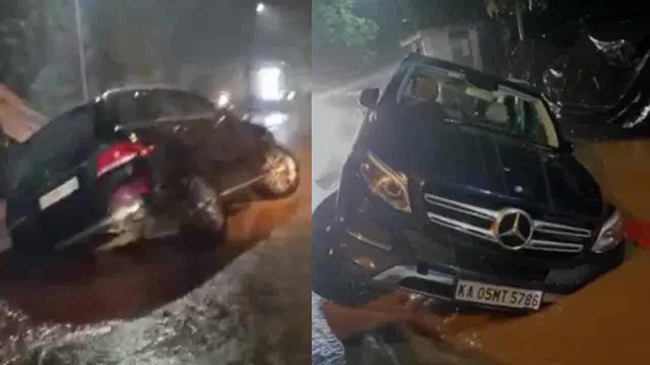 Video: ಕೆಸರಿನಲ್ಲಿ ಸಿಲುಕಿದ ಮರ್ಸಿಡಿಸ್, ನೀರು ತುಂಬಿದ ರಸ್ತೆ, ಬೆಂಗಳೂರಿನ ಯಾವ ಎರಿಯಾದಲ್ಲಿ ಎಷ್ಟು ಮಳೆ? Video: ಕೆಸರಿನಲ್ಲಿ ಸಿಲುಕಿದ ಮರ್ಸಿಡಿಸ್, ನೀರು ತುಂಬಿದ ರಸ್ತೆ, ಬೆಂಗಳೂರಿನ ಯಾವ ಎರಿಯಾದಲ್ಲಿ ಎಷ್ಟು ಮಳೆ?