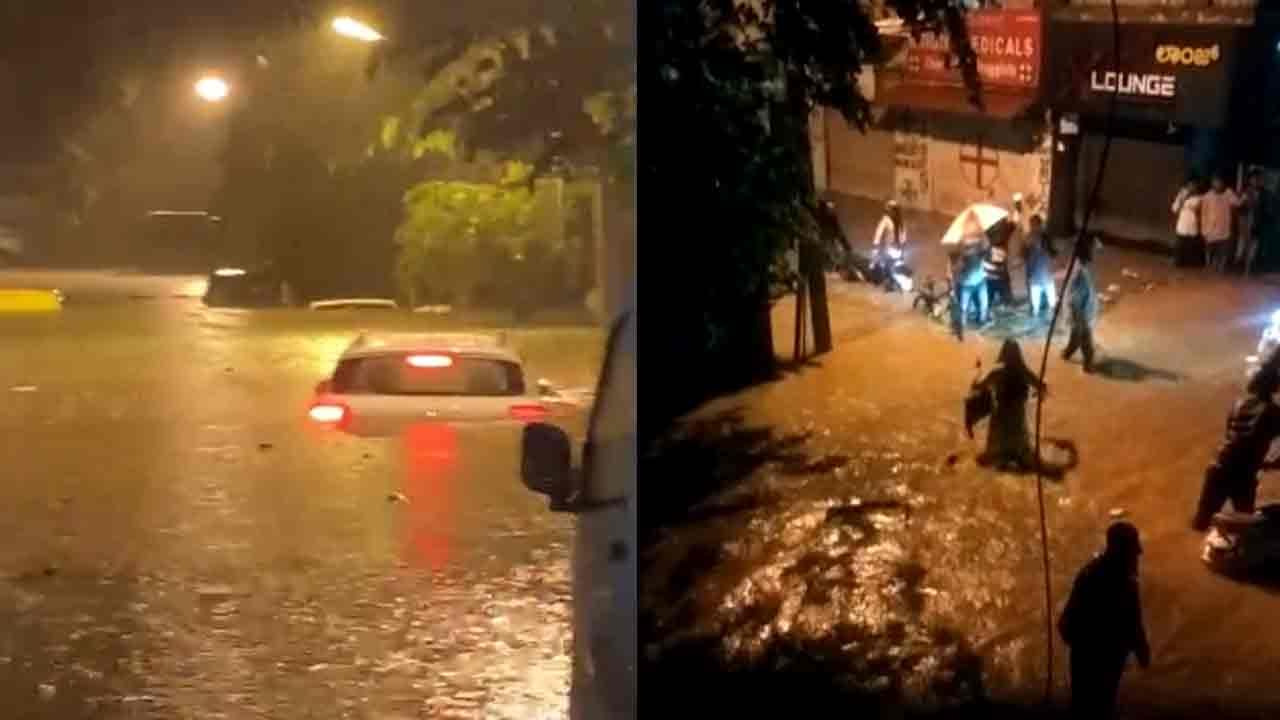 Bengaluru Rain: ಬೆಂಗಳೂರಿನಲ್ಲಿ ಮಳೆಯೋ ಮಳೆ: ರಸ್ತೆ ಮೇಲೆ ನೀರು, ತೇಲಿದ ಕಾರು, ಉರುಳಿದ ಮರ, ಜನಜೀವನ ಅಸ್ತವ್ಯಸ್ತ