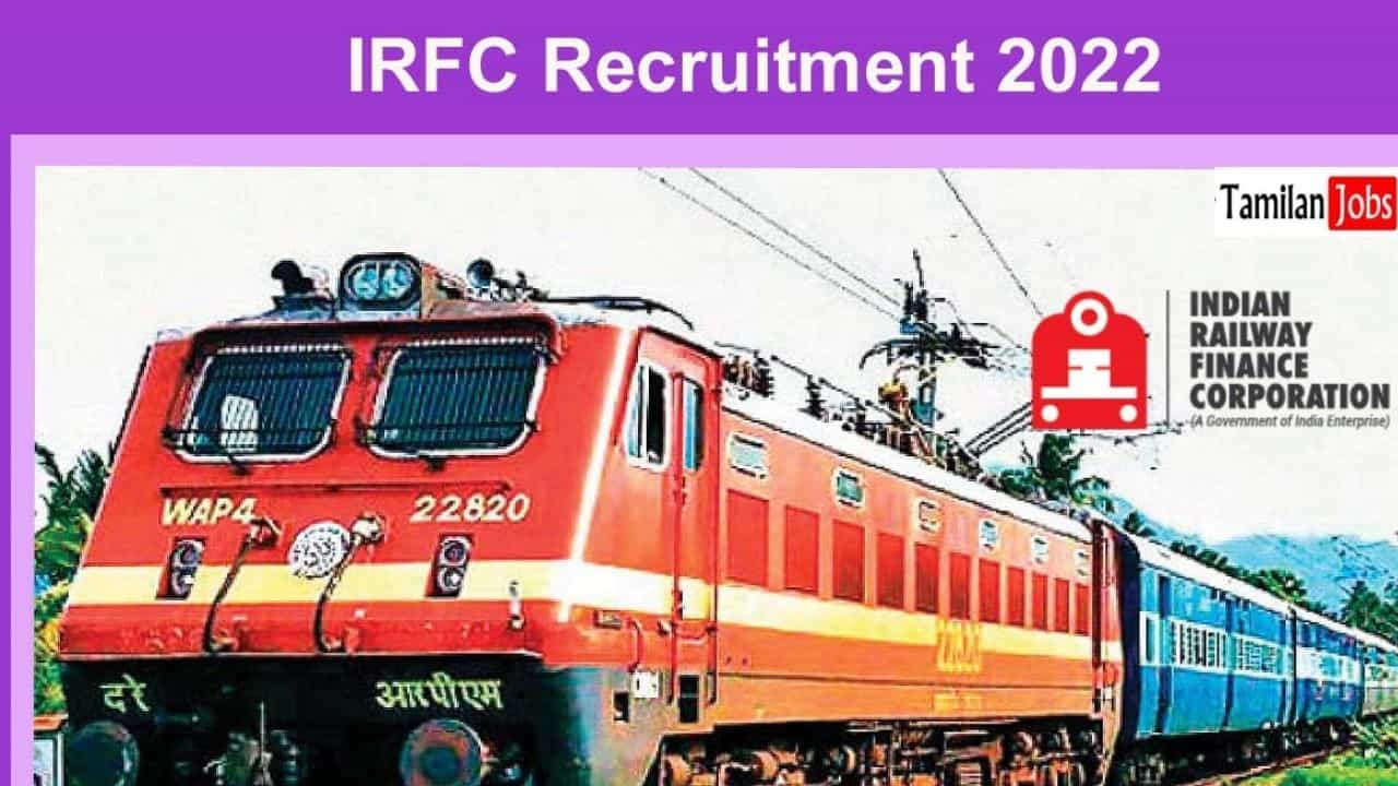 IRFC Recruitment 2022 : ಸರ್ಕಾರಿ ಉದ್ಯೋಗ ಹುಡುಕುತ್ತಿರುವ ಉದ್ಯೋಗಾಕಾಂಕ್ಷಿಗಳು ಇಲ್ಲಿದೆ ಅವಕಾಶ IRFC Recruitment 2022 : ಸರ್ಕಾರಿ ಉದ್ಯೋಗ ಹುಡುಕುತ್ತಿರುವ ಉದ್ಯೋಗಾಕಾಂಕ್ಷಿಗಳು ಇಲ್ಲಿದೆ ಅವಕಾಶ