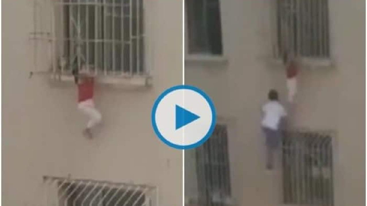 Viral Video: 6ನೇ ಮಹಡಿಯ ಕಿಟಕಿಯಲ್ಲಿ ನೇತಾಡುತ್ತಿದ್ದ ಬಾಲಕಿಯನ್ನು ಕಾಪಾಡಲು ಬರಿಗೈಯಲ್ಲಿ ಕಟ್ಟಡ ಹತ್ತಿದ ಯುವಕ; ವಿಡಿಯೋ ವೈರಲ್ Viral Video: 6ನೇ ಮಹಡಿಯ ಕಿಟಕಿಯಲ್ಲಿ ನೇತಾಡುತ್ತಿದ್ದ ಬಾಲಕಿಯನ್ನು ಕಾಪಾಡಲು ಬರಿಗೈಯಲ್ಲಿ ಕಟ್ಟಡ ಹತ್ತಿದ ಯುವಕ; ವಿಡಿಯೋ ವೈರಲ್