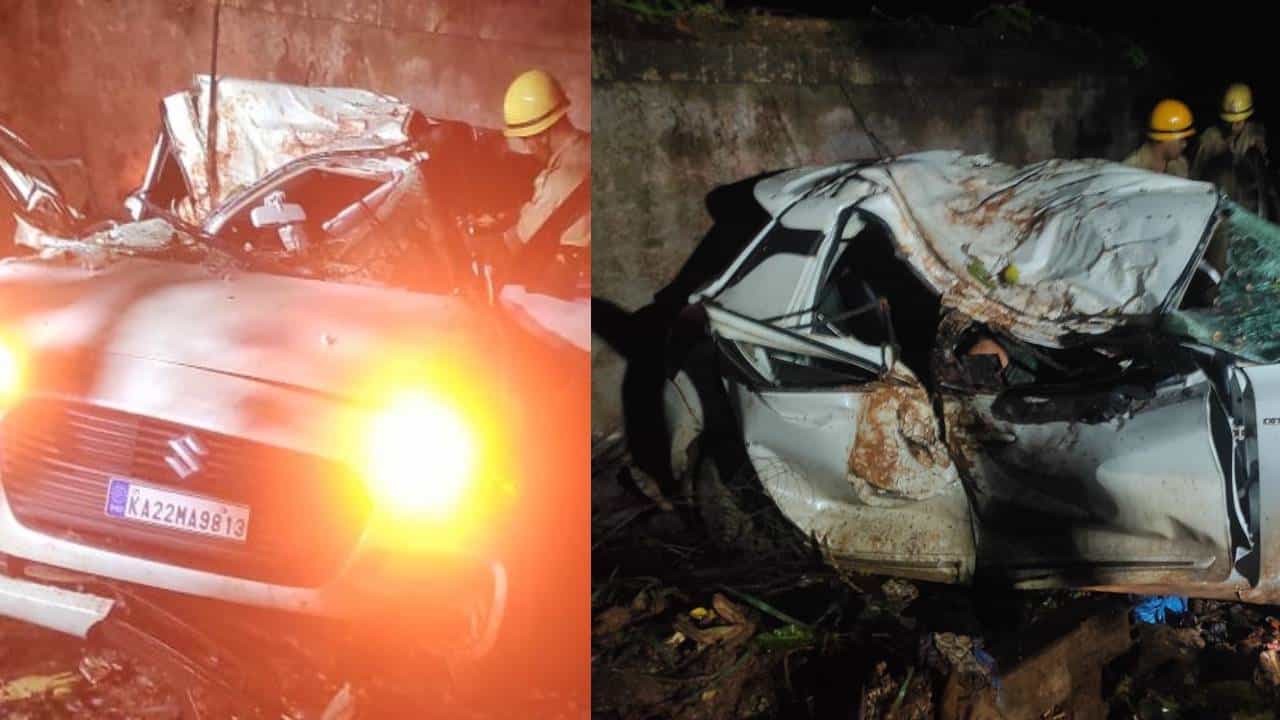 ಗೋವಾದ ಮಾಪ್ಸಾ ಬಳಿ ಭೀಕರ ಕಾರು ಅಪಘಾತ: ಬೆಳಗಾವಿಯ ಮೂವರು ಯುವಕರ ದುರ್ಮರಣ ಗೋವಾದ ಮಾಪ್ಸಾ ಬಳಿ ಭೀಕರ ಕಾರು ಅಪಘಾತ: ಬೆಳಗಾವಿಯ ಮೂವರು ಯುವಕರ ದುರ್ಮರಣ
