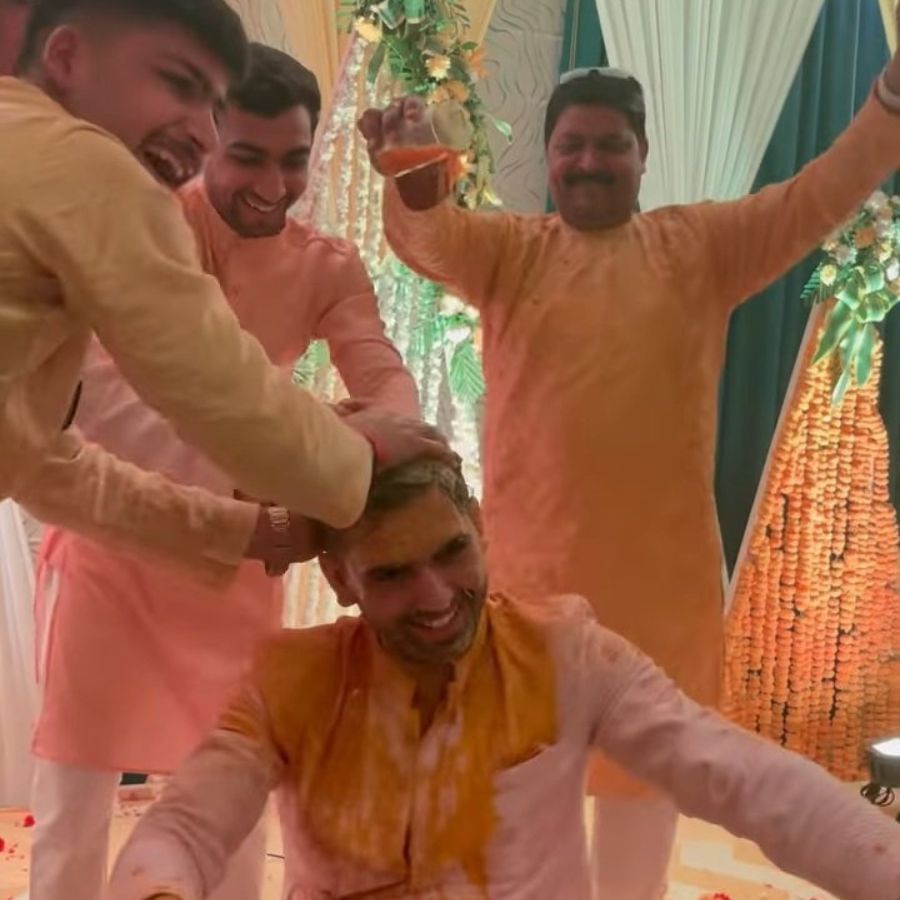 Deepak Chahar Wedding: ಹರಿಶಿಣ ಕಾರ್ಯಕ್ರಮದಲ್ಲಿ ಮಿಂಚಿದ ದೀಪಕ್- ಜಯಾ; ಫೋಟೋ ನೋಡಿ