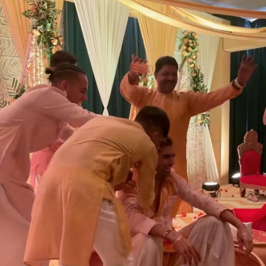 Deepak Chahar Wedding: ಹರಿಶಿಣ ಕಾರ್ಯಕ್ರಮದಲ್ಲಿ ಮಿಂಚಿದ ದೀಪಕ್- ಜಯಾ; ಫೋಟೋ ನೋಡಿ