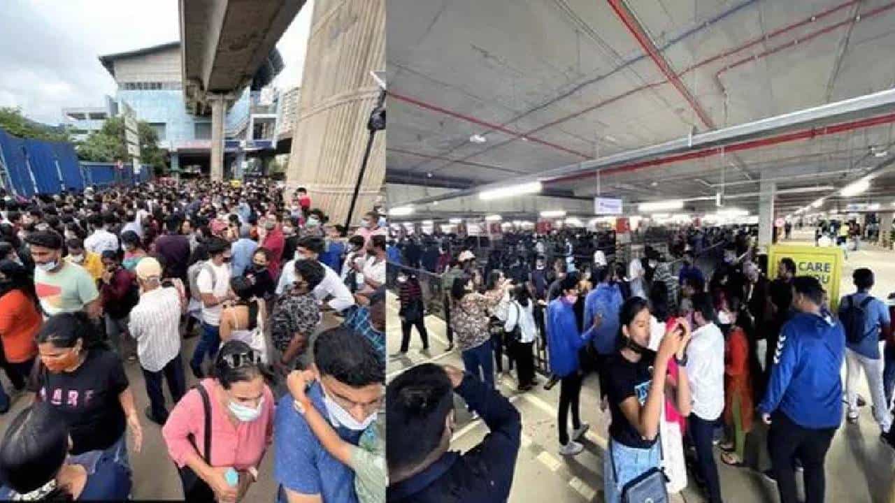 ಬೆಂಗಳೂರು ಐಕಿಯಾ ಶಾಪಿಂಗ್ ಮಾಲ್ ಮಳಿಗೆಗೆ ಮುಗಿಬಿದ್ದ ಜನ; ನಾಗಸಂದ್ರ ಮೆಟ್ರೋ ಸ್ಟೇಷನ್ ಬಳಿ ಫುಲ್ ಟ್ರಾಫಿಕ್ ಜಾಮ್ ಬೆಂಗಳೂರು ಐಕಿಯಾ ಶಾಪಿಂಗ್ ಮಾಲ್ ಮಳಿಗೆಗೆ ಮುಗಿಬಿದ್ದ ಜನ; ನಾಗಸಂದ್ರ ಮೆಟ್ರೋ ಸ್ಟೇಷನ್ ಬಳಿ ಫುಲ್ ಟ್ರಾಫಿಕ್ ಜಾಮ್