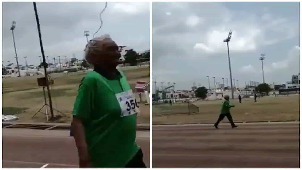 Viral Video: 100 ಮೀಟರ್ ಓಟವನ್ನು 45.40 ಸೆಕೆಂಡ್ಗಳಲ್ಲಿ ಓಡಿದ 105 ವರ್ಷದ ಸಾಧಕಿ ಈಕೆ Viral Video: 100 ಮೀಟರ್ ಓಟವನ್ನು 45.40 ಸೆಕೆಂಡ್ಗಳಲ್ಲಿ ಓಡಿದ 105 ವರ್ಷದ ಸಾಧಕಿ ಈಕೆ