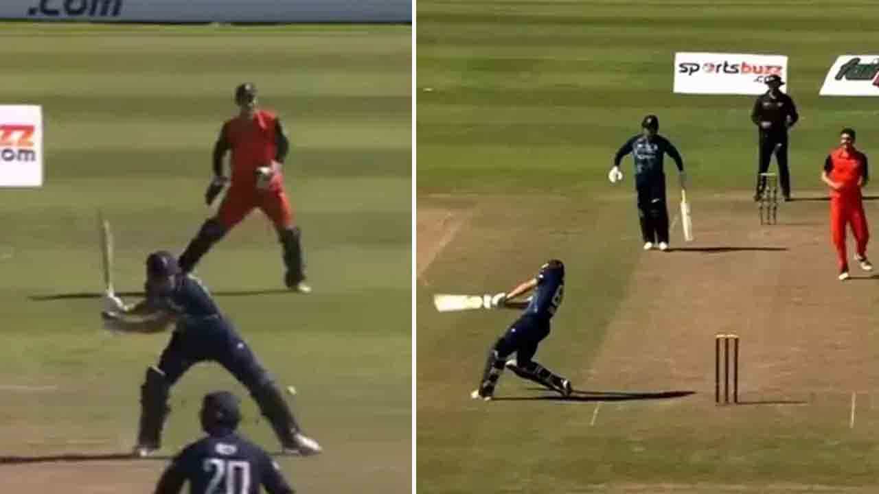 Jos Buttler: ಪಿಚ್ನಿಂದ ಹೊರಗಡೆ ಬಾಲ್ ಮಾಡಿದ ಬೌಲರ್: ಸಿಟ್ಟಾದ ಜೋಸ್ ಬಟ್ಲರ್ ಮಾಡಿದ್ದೇನು ನೋಡಿ Jos Buttler: ಪಿಚ್ನಿಂದ ಹೊರಗಡೆ ಬಾಲ್ ಮಾಡಿದ ಬೌಲರ್: ಸಿಟ್ಟಾದ ಜೋಸ್ ಬಟ್ಲರ್ ಮಾಡಿದ್ದೇನು ನೋಡಿ