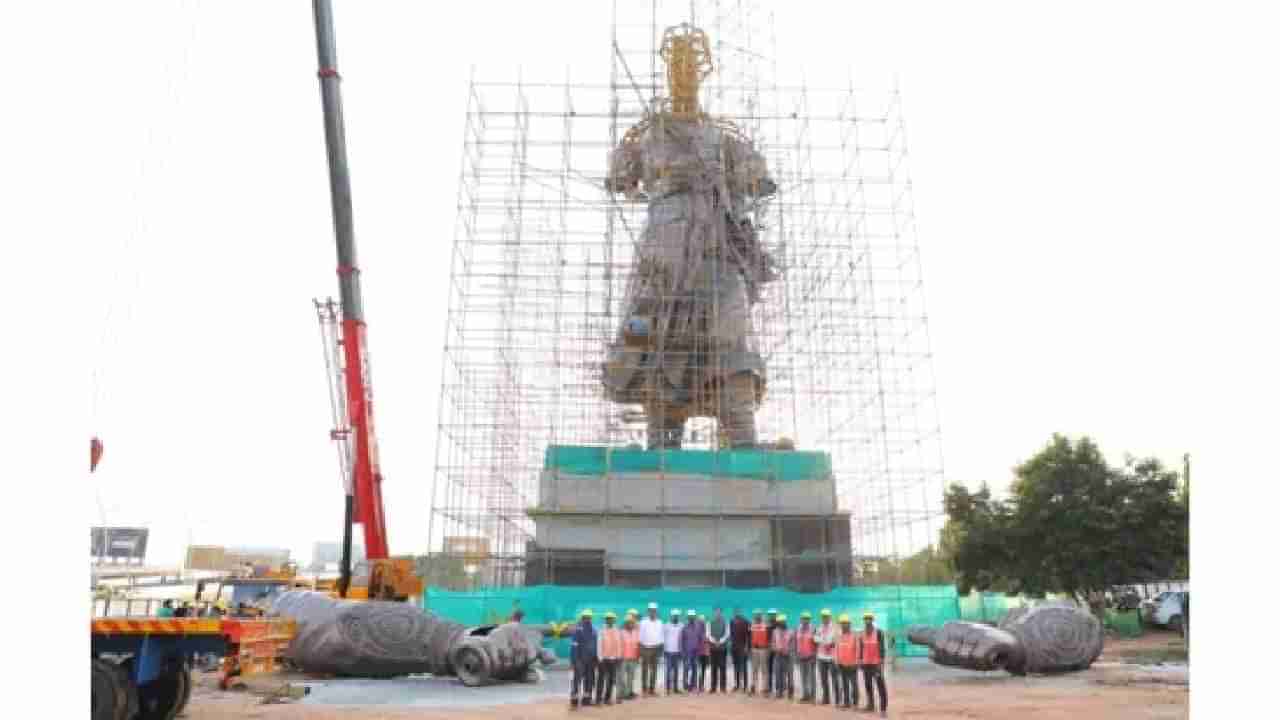 ಪೈನಲ್ ಟಚ್ನಲ್ಲಿ ನಾಡಪ್ರಭು ಕೆಂಪೇಗೌಡರ 108 ಅಡಿ ಎತ್ತರದ ಬೃಹತ್ ಪ್ರತಿಮೆ