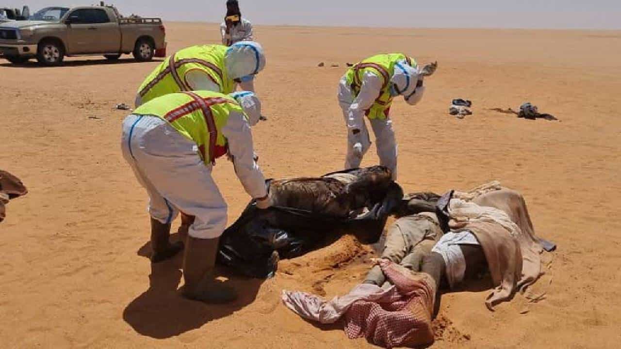 Libya Desert: ಲಿಬಿಯಾ ಮರುಭೂಮಿಯಲ್ಲಿ ಬಾಯಾರಿಕೆಯಿಂದ 20 ಮಂದಿ ವಲಸಿಗರು ಸಾವು Libya Desert: ಲಿಬಿಯಾ ಮರುಭೂಮಿಯಲ್ಲಿ ಬಾಯಾರಿಕೆಯಿಂದ 20 ಮಂದಿ ವಲಸಿಗರು ಸಾವು