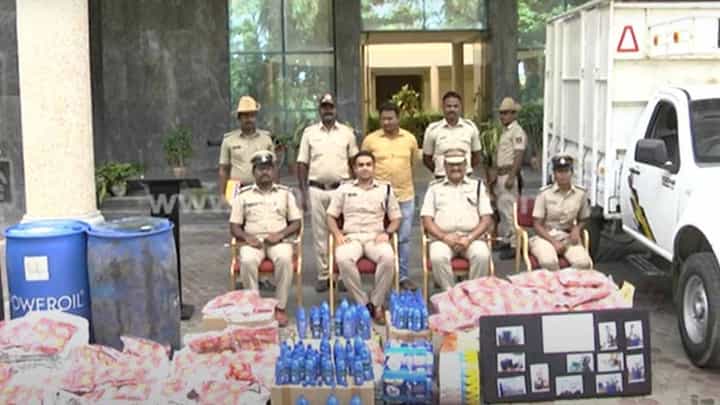 ರಾಯಚೂರಲ್ಲಿ ಜನಪ್ರಿಯ ಬ್ರ್ಯಾಂಡ್ ಗಳ ಕೃತ್ರಿಮ ಉತ್ಪಾದನೆಗಳನ್ನು ತಯಾರಿಸಿ ಮಾರುತ್ತಿದ್ದ ಜಾಲ ಪೊಲೀಸರ ಬಲೆಗೆ ರಾಯಚೂರಲ್ಲಿ ಜನಪ್ರಿಯ ಬ್ರ್ಯಾಂಡ್ ಗಳ ಕೃತ್ರಿಮ ಉತ್ಪಾದನೆಗಳನ್ನು ತಯಾರಿಸಿ ಮಾರುತ್ತಿದ್ದ ಜಾಲ ಪೊಲೀಸರ ಬಲೆಗೆ