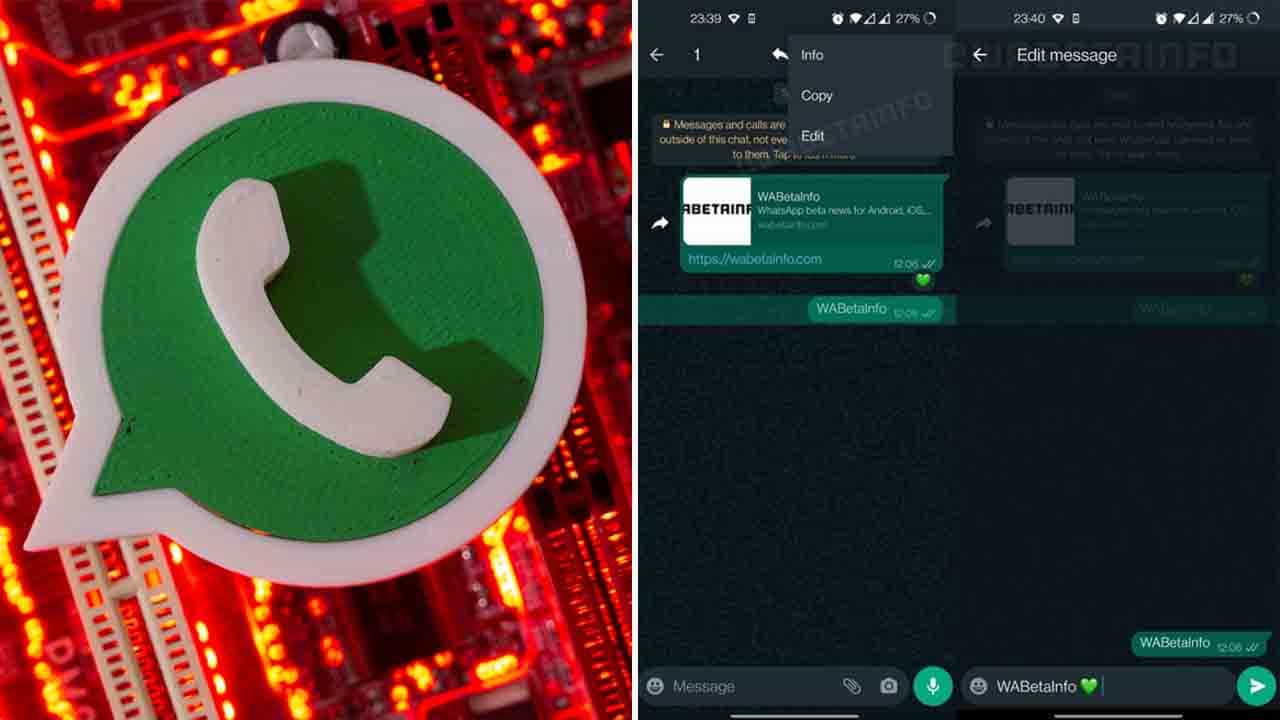 WhatsApp: ವಾಟ್ಸ್ಆ್ಯಪ್ನಲ್ಲಿ ಮೆಸೇಜ್ ಕಳುಹಿಸಿದ ಬಳಿಕ ಎಡಿಟ್ ಮಾಡಬಹುದು: ಹೇಗೆ ಗೊತ್ತೇ? WhatsApp: ವಾಟ್ಸ್ಆ್ಯಪ್ನಲ್ಲಿ ಮೆಸೇಜ್ ಕಳುಹಿಸಿದ ಬಳಿಕ ಎಡಿಟ್ ಮಾಡಬಹುದು: ಹೇಗೆ ಗೊತ್ತೇ?
