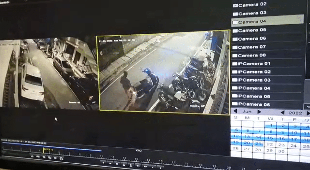 Bike batteries stolen in btm layout cctv visuals show one thief