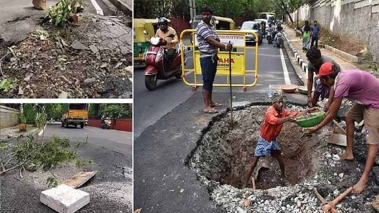 ಮೋದಿ ರಾಜ್ಯ ಪ್ರವಾಸ ವೇಳೆ ಕಳಪೆ ರಸ್ತೆ ಕಾಮಗಾರಿ ಹಿನ್ನೆಲೆ: ಇಬ್ಬರು ಇಂಜಿನಿಯರ್​ಗಳ ಅಮಾನತು, ಬಿಬಿಎಂಪಿ ಆದೇಶ