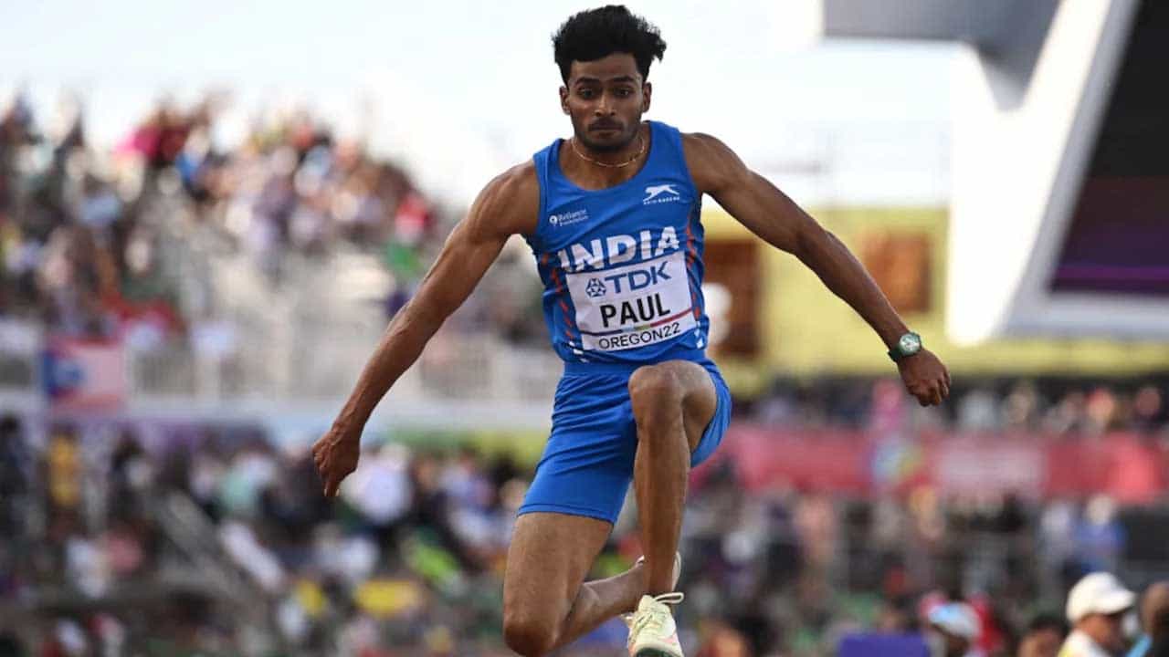 Eldhose Paul: ವಿಶ್ವ ಅಥ್ಲೆಟಿಕ್ಸ್ ಚಾಂಪಿಯನ್ಶಿಪ್ನಲ್ಲಿ ಇತಿಹಾಸ ನಿರ್ಮಿಸಿದ ಭಾರತದ ಎಲ್ಡೋಸ್ ಪಾಲ್ Eldhose Paul: ವಿಶ್ವ ಅಥ್ಲೆಟಿಕ್ಸ್ ಚಾಂಪಿಯನ್ಶಿಪ್ನಲ್ಲಿ ಇತಿಹಾಸ ನಿರ್ಮಿಸಿದ ಭಾರತದ ಎಲ್ಡೋಸ್ ಪಾಲ್