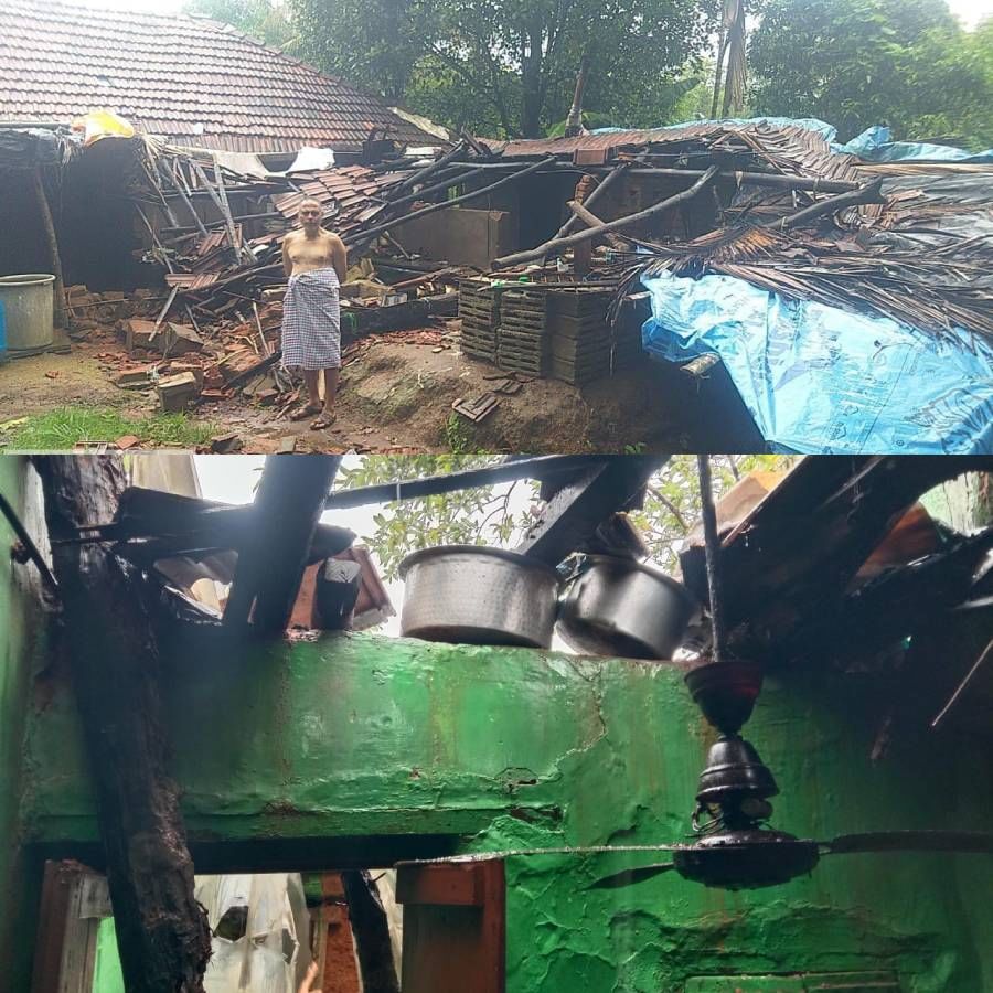 Heavy rains in many parts of Karnataka, here are some photos of the disturbances