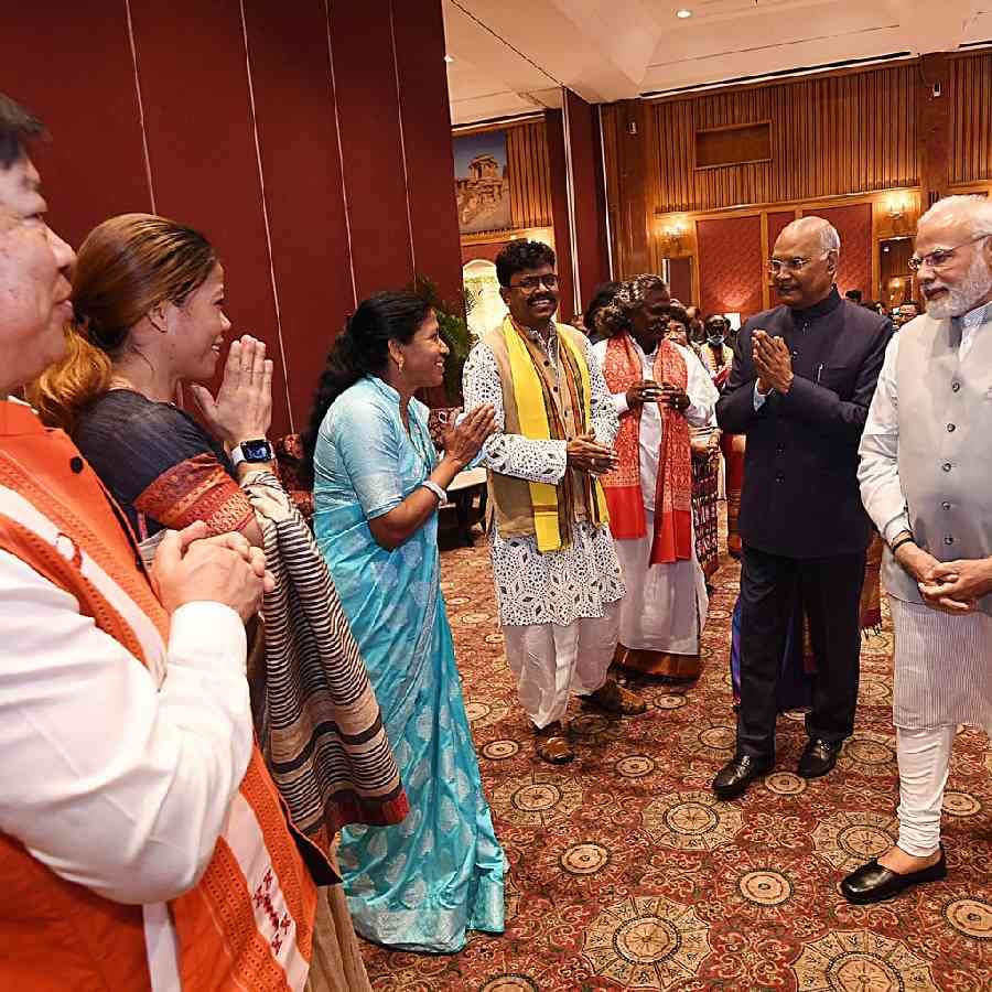 PM Narendra Modi hosted a Unique dinner for President Ramnath Kovind Here are some photos