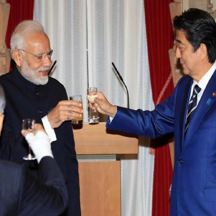 India's ally Japan former Prime Minister Shinzo Abe was assassinated Here are photos of Shinzo with PM Modi
