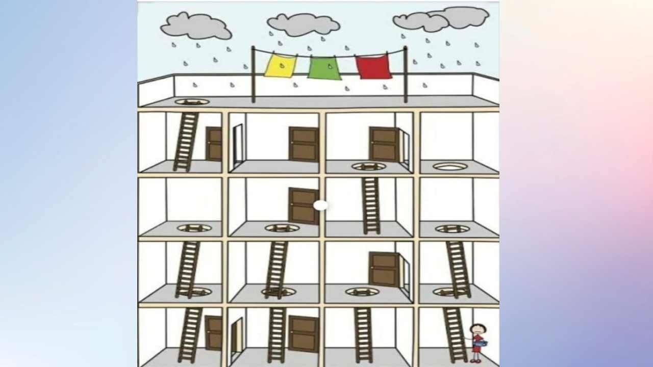 Brain Teaser Puzzle: ಈ ಹುಡುಗಿ ಮಹಡಿಗಳ ಮೇಲಕ್ಕೆ ಹೋಗಲು ಯಾವ ಏಣಿಗಳು ಬೇಕಾಗುತ್ತದೆ ಎಂದು ಹೇಳಬಲ್ಲಿರಾ? Brain Teaser Puzzle: ಈ ಹುಡುಗಿ ಮಹಡಿಗಳ ಮೇಲಕ್ಕೆ ಹೋಗಲು ಯಾವ ಏಣಿಗಳು ಬೇಕಾಗುತ್ತದೆ ಎಂದು ಹೇಳಬಲ್ಲಿರಾ?
