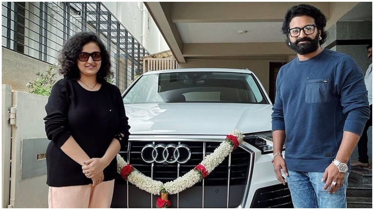 Rishab Shetty: Rishab Shetty bought a new car after the release of  'Harikathe not Girikathe'; Wife Pragati Full Khush Harikathe Alla Girikathe  movie actor Rishab Shetty buys new Audi Q7 car |