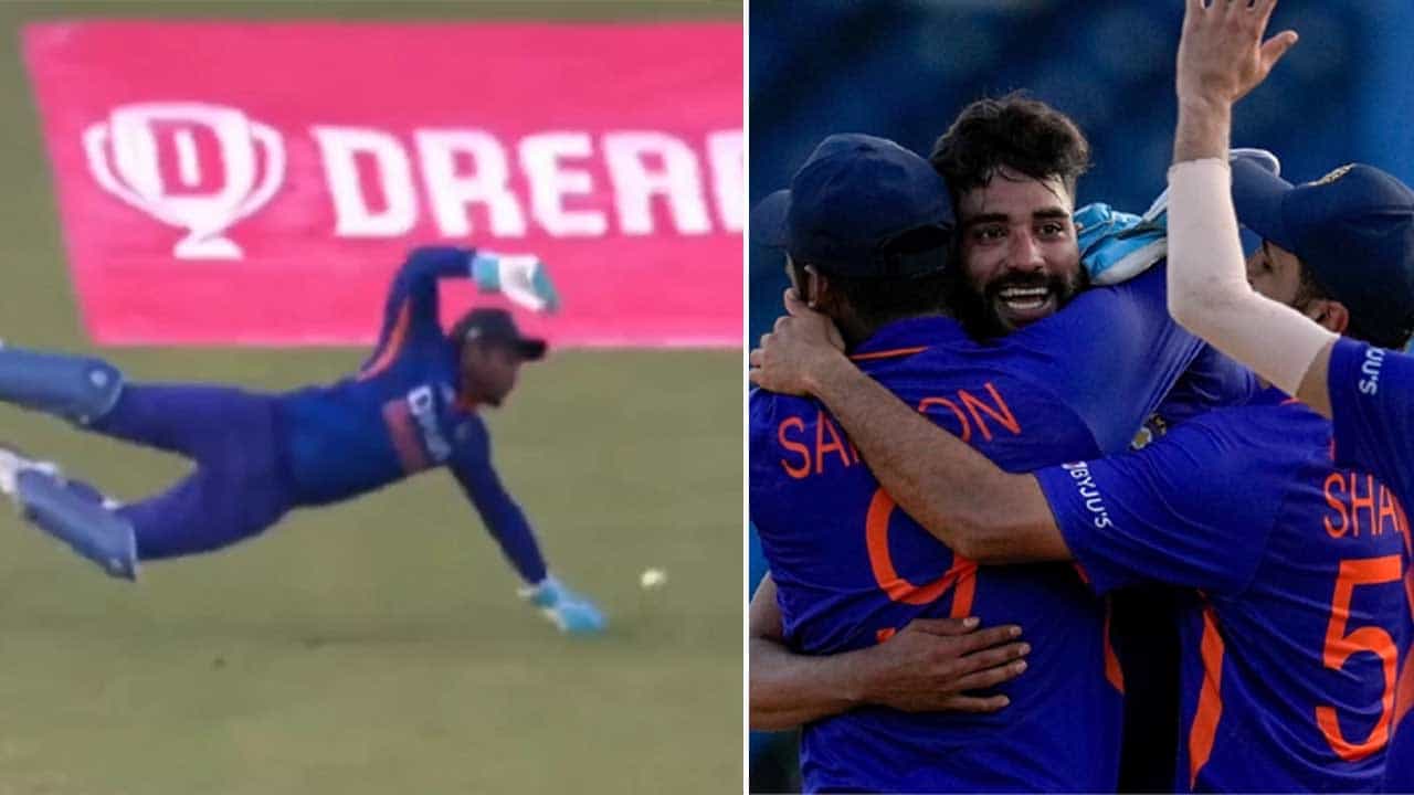 IND vs WI ODI: 50ನೇ ಓವರ್, 6 ಬಾಲ್, 15 ರನ್: ಭಾರತಕ್ಕೆ ರೋಚಕ ಜಯ ತಂದುಕೊಟ್ಟ ಸ್ಯಾಮ್ಸನ್-ಸಿರಾಜ್ IND vs WI ODI: 50ನೇ ಓವರ್, 6 ಬಾಲ್, 15 ರನ್: ಭಾರತಕ್ಕೆ ರೋಚಕ ಜಯ ತಂದುಕೊಟ್ಟ ಸ್ಯಾಮ್ಸನ್-ಸಿರಾಜ್