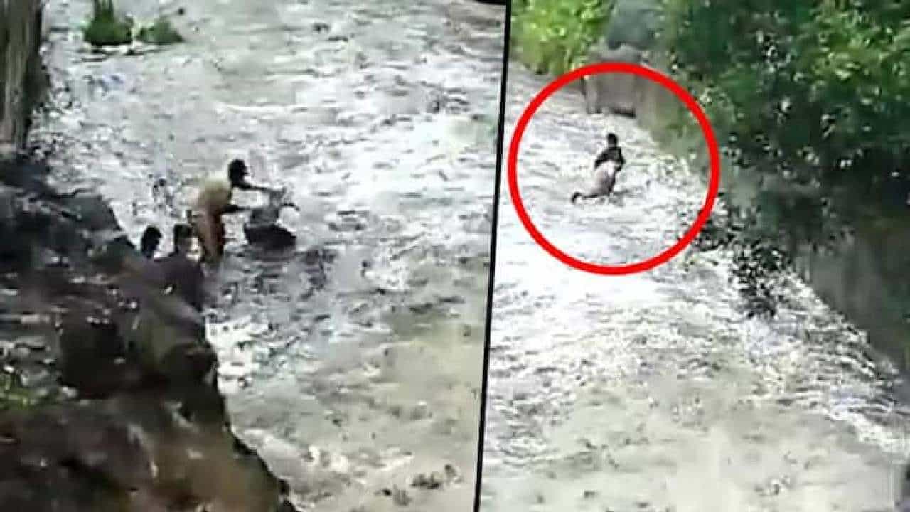Viral Video: ಪುಣೆಯಲ್ಲಿ ನದಿಗೆ ಹಾರಿ ಪ್ರವಾಹದಿಂದ ವ್ಯಕ್ತಿಯನ್ನು ಕಾಪಾಡಿದ ಪೊಲೀಸ್; ಮೈ ಜುಮ್ಮೆನಿಸುವ ವಿಡಿಯೋ ಇಲ್ಲಿದೆ Viral Video: ಪುಣೆಯಲ್ಲಿ ನದಿಗೆ ಹಾರಿ ಪ್ರವಾಹದಿಂದ ವ್ಯಕ್ತಿಯನ್ನು ಕಾಪಾಡಿದ ಪೊಲೀಸ್; ಮೈ ಜುಮ್ಮೆನಿಸುವ ವಿಡಿಯೋ ಇಲ್ಲಿದೆ