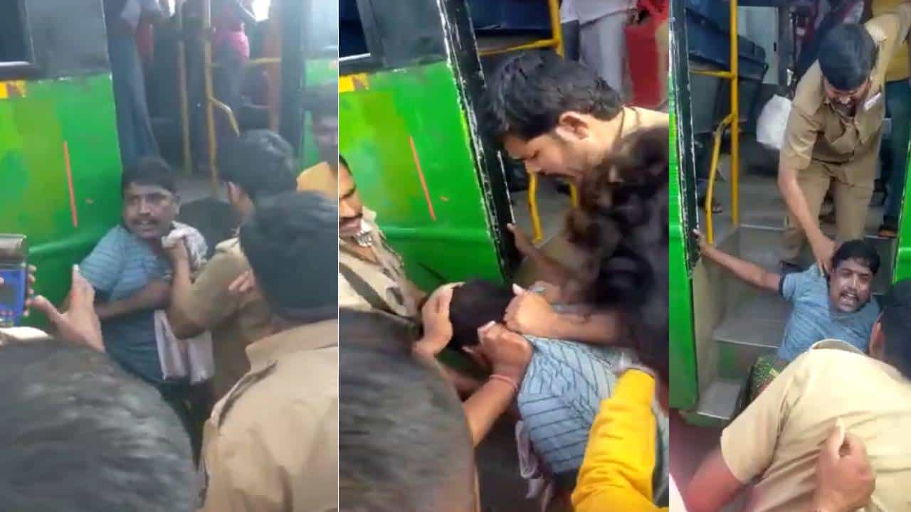 ಚಿಲ್ಲರೆ ವಿಷಯಕ್ಕಾಗಿ ಕಂಡಕ್ಟರ್ ಜೊತೆ ವ್ಯಕ್ತಿ ಗಲಾಟೆ: ಮಾರನೆ ದಿನ ಬಸ್ ನಿಲ್ಲಿಸಿ ಪ್ರತಿಕಾರ, ತಮ್ಮ ಊರು ಸೇರಲು ಜನರ ಪರದಾಟ ಚಿಲ್ಲರೆ ವಿಷಯಕ್ಕಾಗಿ ಕಂಡಕ್ಟರ್ ಜೊತೆ ವ್ಯಕ್ತಿ ಗಲಾಟೆ: ಮಾರನೆ ದಿನ ಬಸ್ ನಿಲ್ಲಿಸಿ ಪ್ರತಿಕಾರ, ತಮ್ಮ ಊರು ಸೇರಲು ಜನರ ಪರದಾಟ