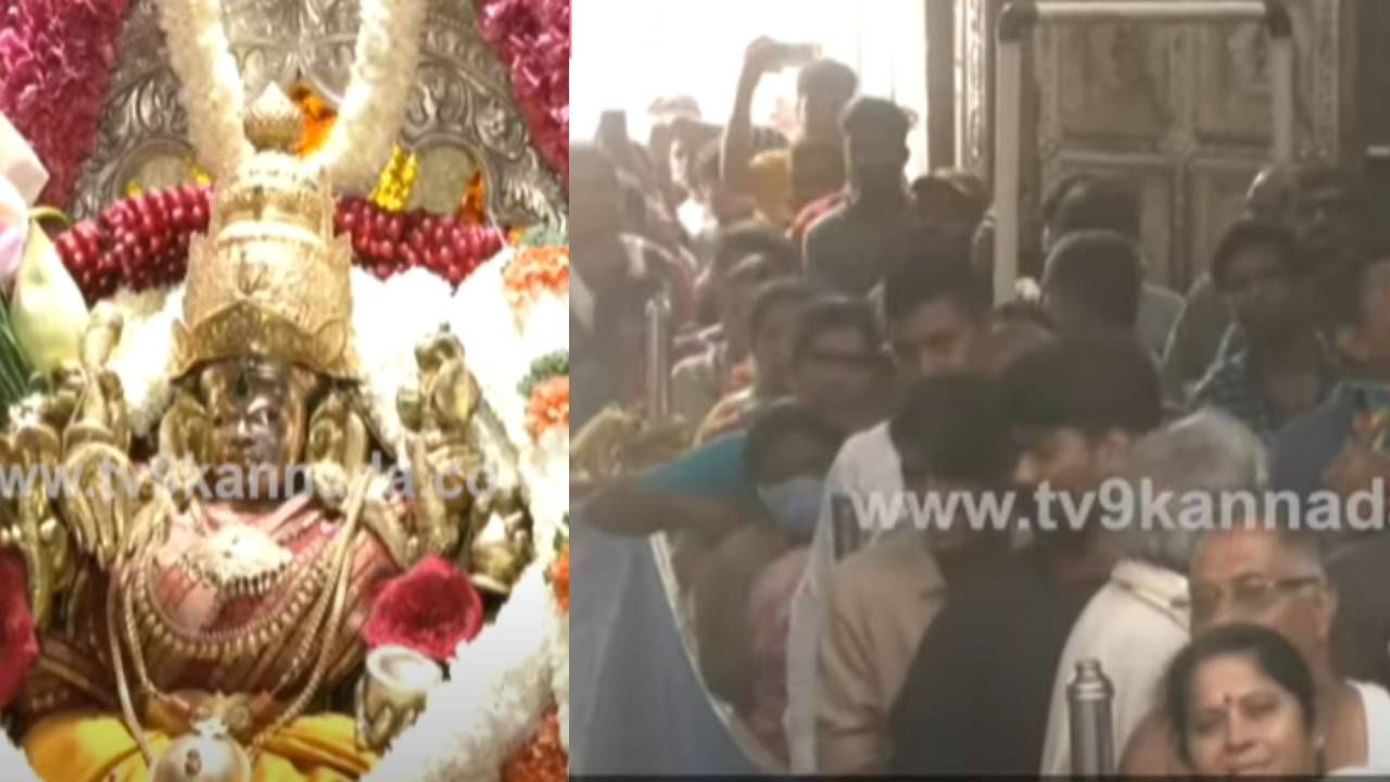 ಇಂದು ಮೊದಲ ಆಷಾಢ ಶುಕ್ರವಾರ ಹಿನ್ನೆಲೆ ಮೈಸೂರು ಚಾಮುಂಡೇಶ್ವರಿಗೆ ವಿಶೇಷ ಪೂಜೆ: ಭಕ್ತರಿಗೆ ಹಾರ್ಲಿಕ್ಸ್ ಮೈಸೂರು ಪಾಕ್ ಪ್ರಸಾದ ಇಂದು ಮೊದಲ ಆಷಾಢ ಶುಕ್ರವಾರ ಹಿನ್ನೆಲೆ ಮೈಸೂರು ಚಾಮುಂಡೇಶ್ವರಿಗೆ ವಿಶೇಷ ಪೂಜೆ: ಭಕ್ತರಿಗೆ ಹಾರ್ಲಿಕ್ಸ್ ಮೈಸೂರು ಪಾಕ್ ಪ್ರಸಾದ