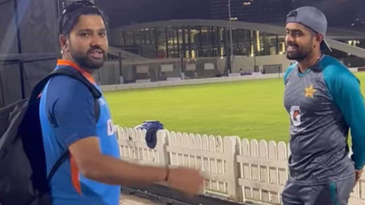 IND vs PAK: ‘ಮೊದಲು ಮದುವೆಯಾಗು’; ರೋಹಿತ್ ಸಲಹೆಗೆ ಪಾಕ್ ನಾಯಕ ಹೇಳಿದ್ದೇನು ಗೊತ್ತಾ? ವಿಡಿಯೋ IND vs PAK: ‘ಮೊದಲು ಮದುವೆಯಾಗು’; ರೋಹಿತ್ ಸಲಹೆಗೆ ಪಾಕ್ ನಾಯಕ ಹೇಳಿದ್ದೇನು ಗೊತ್ತಾ? ವಿಡಿಯೋ