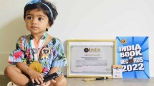 Kiara with India Book of Records certificate