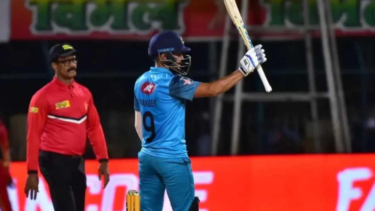 Maharaja T20 League: 3 ಬೌಂಡರಿ, 4 ಸಿಕ್ಸರ್, 57 ರನ್! ಬೆಂಗಳೂರಿನಲ್ಲಿ ರನ್ ಮಳೆ ಸುರಿಸಿದ ಮನೀಶ್ ಪಾಂಡೆ.! Maharaja T20 League: 3 ಬೌಂಡರಿ, 4 ಸಿಕ್ಸರ್, 57 ರನ್! ಬೆಂಗಳೂರಿನಲ್ಲಿ ರನ್ ಮಳೆ ಸುರಿಸಿದ ಮನೀಶ್ ಪಾಂಡೆ.!