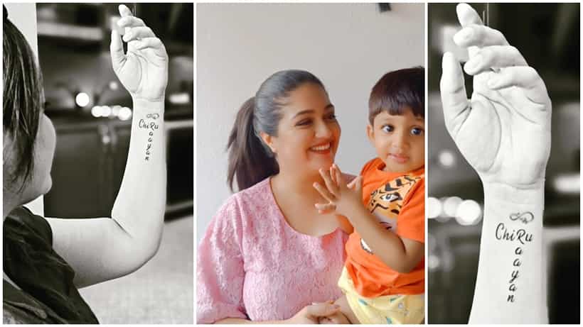 Meghana Raj: ಮೇಘನಾ ರಾಜ್ ಕೈ ಮೇಲೆ ಶಾಶ್ವತವಾಗಿ ಅಚ್ಚಾಯಿತು ಚಿರು, ರಾಯನ್ ಹೆಸರು; ಹೇಗಿದೆ ನೋಡಿ ಟ್ಯಾಟೂ