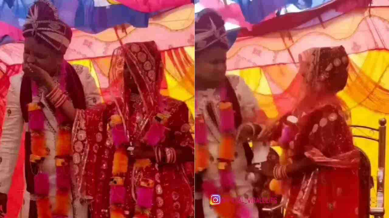Viral Video: ಬಲವಂತವಾಗಿ ಲಡ್ಡು ತಿನ್ನಿಸಿದ ವರ, ಬಿತ್ತು ನೋಡಿ ವಧುವಿನಿಂದ ಒಂದೇಟು Viral Video: ಬಲವಂತವಾಗಿ ಲಡ್ಡು ತಿನ್ನಿಸಿದ ವರ, ಬಿತ್ತು ನೋಡಿ ವಧುವಿನಿಂದ ಒಂದೇಟು