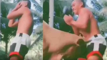 Viral Video: ಅಯ್ಯೋ... 'ಮಾರ್ ಡಾಲಾ' ಸಾಂಗ್​ಗೆ ಡಾನ್ಸ್ ಮಾಡುತ್ತಿದ್ದ ಯುವಕನಿಗೆ ಗುದ್ದಿಯೇ ಬಿಡ್ತು ಈ ಹಸು
