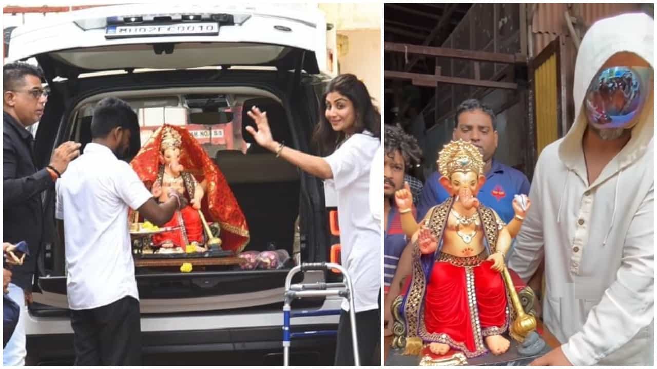 Ganesh Chaturthi: ಮುಖ ಮುಚ್ಕೊಂಡು ಗಣೇಶನ ಹಬ್ಬ ಮಾಡುತ್ತಿರುವ ರಾಜ್ ಕುಂದ್ರಾ; ಕುಂಟುತ್ತಿರುವ ಶಿಲ್ಪಾ ಶೆಟ್ಟಿ Ganesh Chaturthi: ಮುಖ ಮುಚ್ಕೊಂಡು ಗಣೇಶನ ಹಬ್ಬ ಮಾಡುತ್ತಿರುವ ರಾಜ್ ಕುಂದ್ರಾ; ಕುಂಟುತ್ತಿರುವ ಶಿಲ್ಪಾ ಶೆಟ್ಟಿ