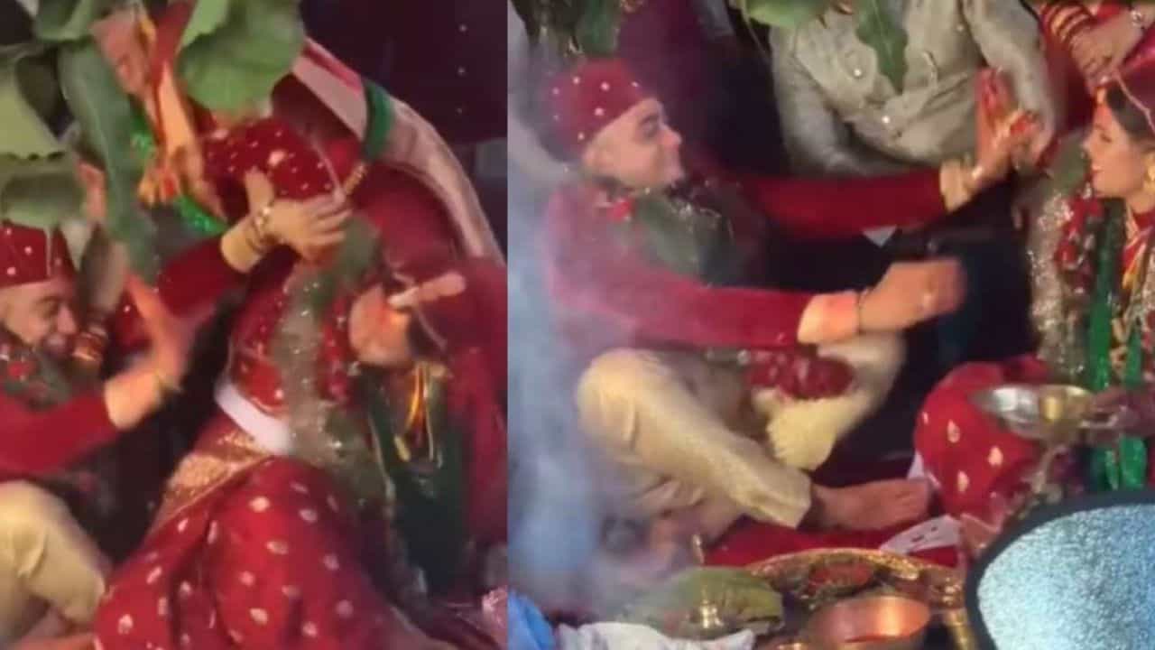 Viral Video: ಮದುವೆ ಮಂಟಪದಲ್ಲಿ ಕಿತ್ತಾಡಿದ ವಧುವರರು! Viral Video: ಮದುವೆ ಮಂಟಪದಲ್ಲಿ ಕಿತ್ತಾಡಿದ ವಧುವರರು!