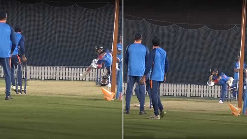 Virat Kohli: ಅಭ್ಯಾಸದ ವೇಳೆ ಜಡೇಜಾ, ಚಹಲ್ ಬೌಲಿಂಗ್ನಲ್ಲಿ ವಿರಾಟ್ ಕೊಹ್ಲಿಯಿಂದ ಸಿಕ್ಸರ್ಗಳ ಸುರಿಮಳೆ: ವಿಡಿಯೋ