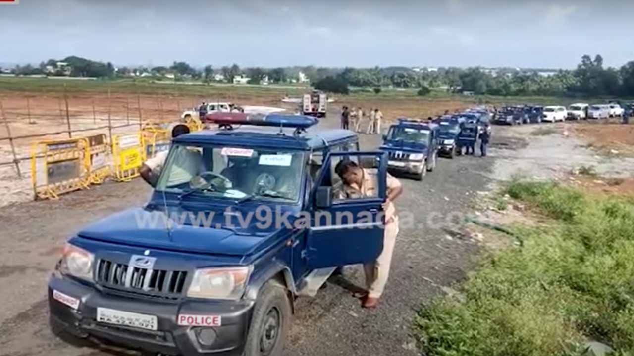 ಯುಪಿ ಮುಖ್ಯಮಂತ್ರಿ ಆಗಮನದ ಹಿನ್ನೆಲೆ, ನೆಲಮಂಗಲದಲ್ಲಿ ಫೂಲ್​ಪ್ರೂಫ್ ಪೊಲೀಸ್ ಭಧ್ರತೆ