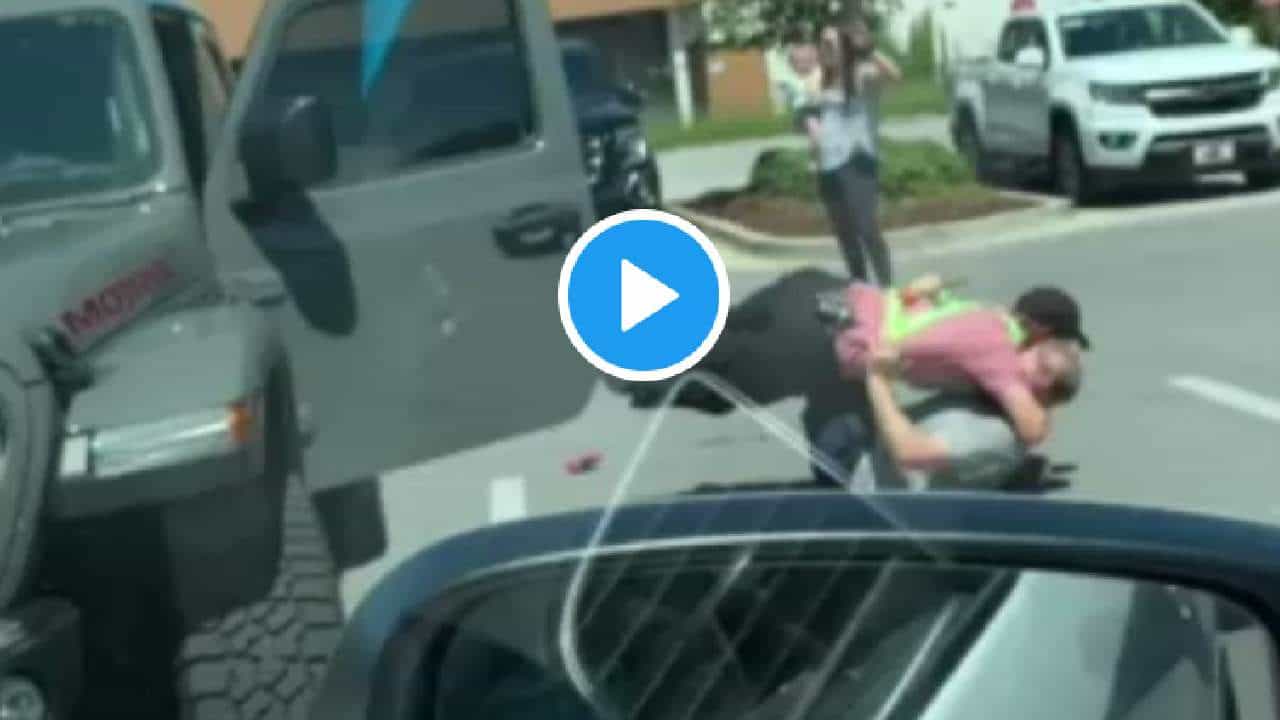 Viral Video: ಮಹಿಳೆಯ ಕಾರು ಕದಿಯಲು ಬಂದ ಕಳ್ಳ, ಅಷ್ಟರಲ್ಲೇ ಎಂಟ್ರಿ ಕೊಟ್ಟ ಹೀರೋ; ಮುಂದೆ ಆಗಿದ್ದೇ ಬೇರೆ