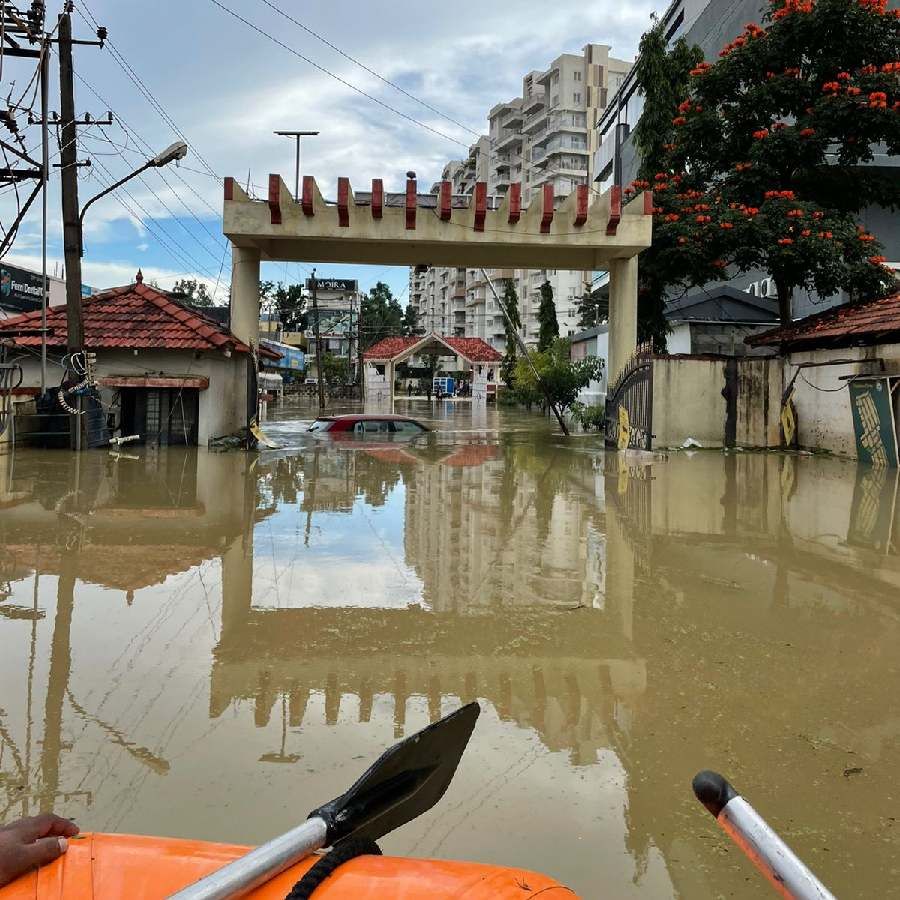 Bangalore rain Houses and roads filled with water Here are some photos