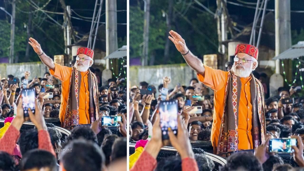 Ganeshotsav: ಕುಮಟಾದಲ್ಲಿ ಗಣಪತಿ ವಿಸರ್ಜನೆ ವೇಳೆ ಥೇಟ್ ಪ್ರಧಾನಿ ನರೇಂದ್ರ ಮೋದಿಯಂತೆ ಕಾಣಿಸಿಕೊಂಡ ವ್ಯಕ್ತಿ! Ganeshotsav: ಕುಮಟಾದಲ್ಲಿ ಗಣಪತಿ ವಿಸರ್ಜನೆ ವೇಳೆ ಥೇಟ್ ಪ್ರಧಾನಿ ನರೇಂದ್ರ ಮೋದಿಯಂತೆ ಕಾಣಿಸಿಕೊಂಡ ವ್ಯಕ್ತಿ!
